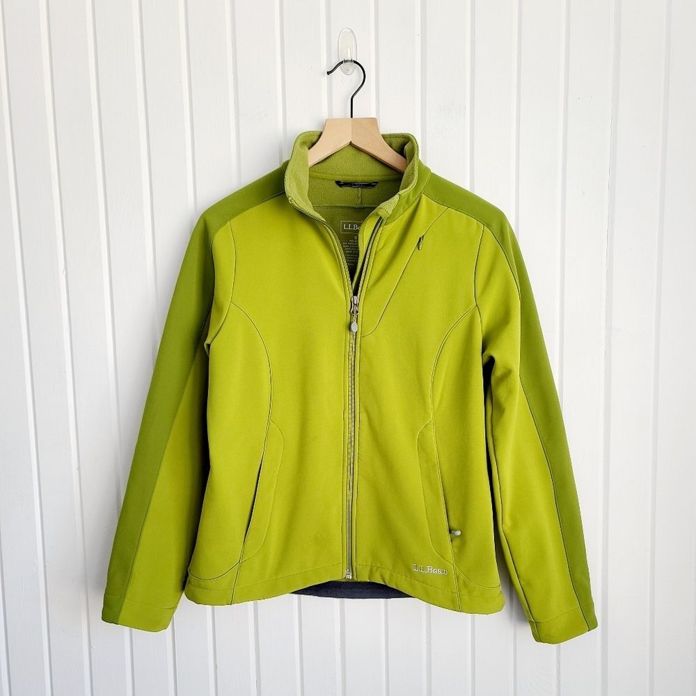 L.L. BEAN Women's Small Green Full Zip Classic Casual Jacket